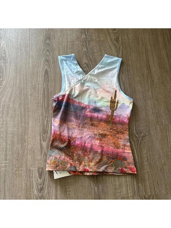 Missguided Tops - Missguided Southwest Desert Print Sleeveless Tank Top